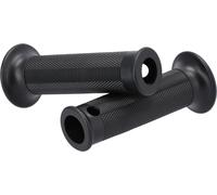 Ensemble : 2 poignées de guidon en caoutchouc noir - pour Simson KR51 Schwalbe, SR4-2, SR4-3, SR4-4 - MZ ES, ETS, AWO