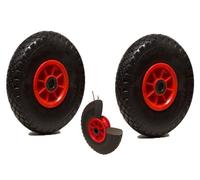 LOT de 2x roue increvable diable 260 x 85 (3.00-4) alésage 20 mm roulement à rouleaux