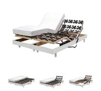 Ensemble 2 sommiers relaxation électrique FLEXPALACE 80x200 / Blanc