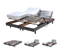 Ensemble 2 sommiers relaxation électrique FLEXPUR 80x200 / Noir