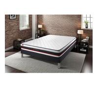 Ensemble 200x200 matelas FORM + sommier kit noir 200 x 200 cm Noir