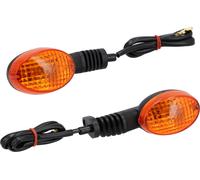 Ensemble: 2x Clignotant ovale, gauche + droite, avec verre orange - pour Simson S53, S83, SR50, SR80