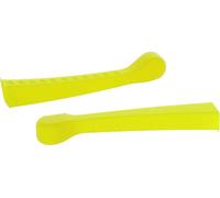 Ensemble: 2x Housse de levier de frein 3D, jaune néon, look sportif - pour Simson S50, KR51/1 Schwalbe, SR4-2