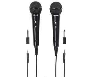 Ensemble 2x Thomson Microphone Dynamique Câblé 3M Câble Fête DJ Mix Karaoké