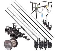 Ensemble 3 Cannes Ultimate Adventure Carp Triple Rod Set - Ensemble Carpe