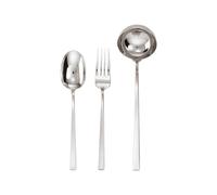 Ensemble 3 Couverts de Service Sambonet Linea Q Acier argenté 52730-80 Plaqué Argent