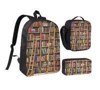 Ensemble 3 en 1 3 en 1 sac à dos avec boîte à déjeuner isotherme, sac à crayons et sac à crayons pour ordinateur portable de 43,2 cm (43,2 cm)