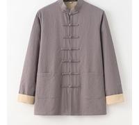 Ensemble 3 pcs Costume de Kung Fu Coton et Lin pour Hommes,Uniformes de Méditation pour Arts Martiaux,Vêtements Tang Traditionnels Chinois Chemise Couche Pantalon Uniforme Tai Ch(Size:185/3XL,Color:T)