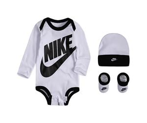 Ensemble 3 piÃšces bÃ©bÃ© garÃ§on Nike Futura Logo Blanc 0/6 mois