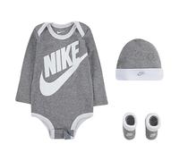 Ensemble 3 piÃšces bÃ©bÃ© garÃ§on Nike Futura Logo Gris 6/12 mois