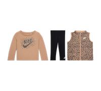 Ensemble 3 pièces avec veste sans manches Nike Wild Warmth pour bébé (12-24 mois) Noir 12M