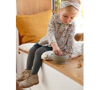 VERTBAUDET Ensemble 3 pièces bébé Fille Tee-Shirt, Short Velours et Bandeau Vert foncé 9M(71CM)