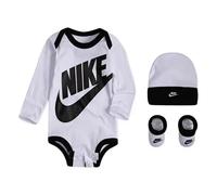 Nike Ensemble Futura Logo 3 pièces manches longues Blanc 6 mois bébé garçon