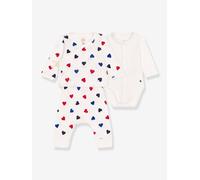 Ensemble 3 pièces bébé PETIT BATEAU blanc 3M(60CM)