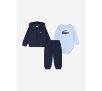 Ensemble 3 pièces body gilet à capuche et bas bleu foncé 6M(67CM)