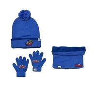 Ensemble 3 Pieces Bonnet, Tour de cou et Gants Avengers (Set gants Bonnet + cache cou Avengers)