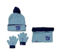 Ensemble 3 Pieces Bonnet, Tour de cou et Gants Stitch Disney (Set gants Bonnet + cache cou Stitch)