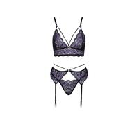 Ensemble 3 pièces dentelle violet