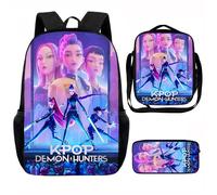 Ensemble 3 pièces KPop imprimé : sac bandoulière grand format trousse de rangement Référence-D001
