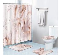Ensemble 3 Tapis Salle De Bain 45X75Cm Papillon Tapis Antidérapant Microfibre Absorbant, Tapis De Douche + Contour WC