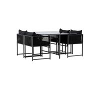 Venture Home - Ensemble 4 chaises et table de jardin Noto G