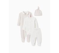 Ensemble 4 Pièces En Coton Blanc 6/9M(67/71)