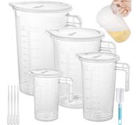 Ensemble 4 Tasses à Mesurer avec Couvercles et Pipettes Vendos85