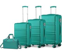 Ensemble 4 valises rigides - KONO - Set 4 pcs - Coque rigide - Cadenas TSA - Léger