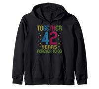 Ensemble 42 Ans - 42e Anniversaire de Forever to Go Funny Sweat à Capuche