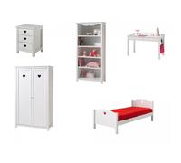 Chambre Complète Enfant 5P "Amori II" Blanc