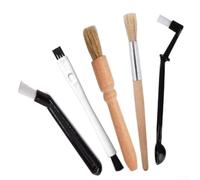 Ensemble 5 Brosse Café Nylon pour espresso Machine Ensemble 5 | 5 polyvalentes, nylon doux, nettoie porte-filtre et grille, rayures, usage quotidien