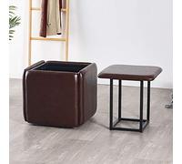 Ensemble 5 en 1 empilable avec roulettes - Repose-pieds et poufs polyvalents pour des solutions créatives de sièges - Design cube peu encombrant pour salon et bureau