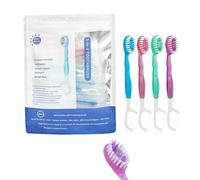 Ensemble 5 En 1 Mini Brosse À Dents, Fil Dentaire, Gratte-Langue Et Cure-Dents, Brosse À Dents Jetable 5 En 1, Soins Bucco-Dentaires Portables Pour Le Travail Et Les Voyages (Mix 1pcs)