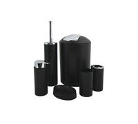 Ensemble 6 accessoires PP HANNAH 6 pièces Noir mat MSV
