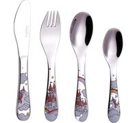 Ensemble 6 Pièces De Repas/De Cadeau De Coutellerie En Acier Inoxydable Pour Enfants ¿ 1 X Bol, 1 X Plat, 1 X Fourchette, 1 X Couteau, 1 X Grande Cuillère,1 X Petite Cuillère, Ecrin Luxe