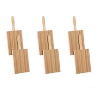 Ensemble 6 Planches pour bois pour Façonner Gnocchi Ensemble | 6 planches incluses, pour bois naturel sûr, pour idéal gnocchis, cavatelli, tortellini, usage familial