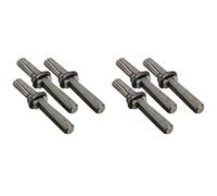 Ensemble 6 Splitter en Pierre 9/16 Po Fiche Métallique Compensées et Plumes Cales Concrete Rock Splitters Outil à Main