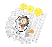 Ensemble 82 pour roues Dentées Plastique pour Modélisme Ensemble | 82 composants DIY, créatif pour jouets, projets école, bricolage maison, stimulation intellectuelle