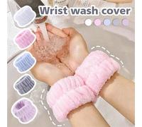 Ensemble 8PCS/6PCS/4PCS/2PCS/1 pièce - Bracelets de salle de bain, bracelets élastiques de couleur unie simple, bracelets absorbants pour le lavage du visage, bracelets absorbant l'humidité pour femme