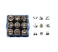 Ensemble 9 Ciseaux Métalliques Bijoux Conception Outil Panda Série Tampons Métalliques