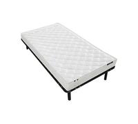 Ensemble 90 x 190 cm cadre à lattes + matelas mousse ép.15cm - ZEUS de YSMEE