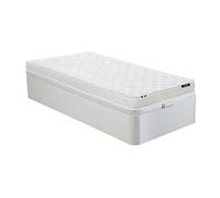 Ensemble 90 x 190 cm sommier coffre blanc + matelas mousse ép.15cm - ZEUS de YSMEE
