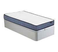 Ensemble 90 x 190 cm sommier coffre blanc + matelas ressorts ensachés ép.19cm - DAYNI de YSMÉE