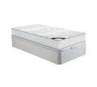 Ensemble 90 x 190 cm sommier coffre blanc + matelas ressorts ensachés ép.20cm - SONGE de YSMEE