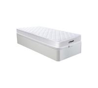 Ensemble 90 x 190 cm sommier coffre blanc + matelas ressorts et mémoire de forme ép.15cm - WOLKENLOS de YSMÉE