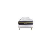Ensemble 90x190 matelas ACTIVE + sommier kit blanc