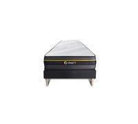 Ensemble 90x190 matelas ACTIVE + sommier kit noir