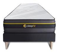Ensemble 90x190 matelas ACTIVE + sommier kit noir G