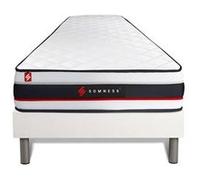 Ensemble 90x190 matelas FORM + sommier kit blanc G