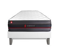 Ensemble 90x190 Matelas Regen A Memoire De Forme + Sommier Kit Blanc